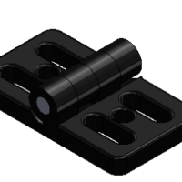 LIMA-HZC45X45-10 ZINC HINGE C W SCREW(BLACK)