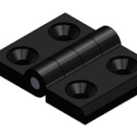 LIMA-HZC30X40-8 ZINC HINGE C W SCREW(BLACK)